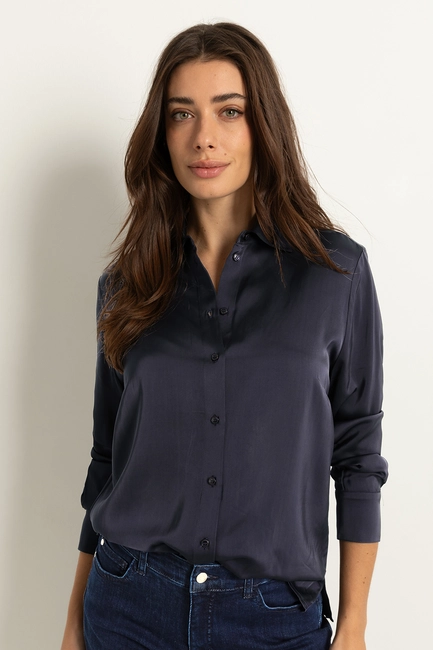 Blouse met klassieke kraag