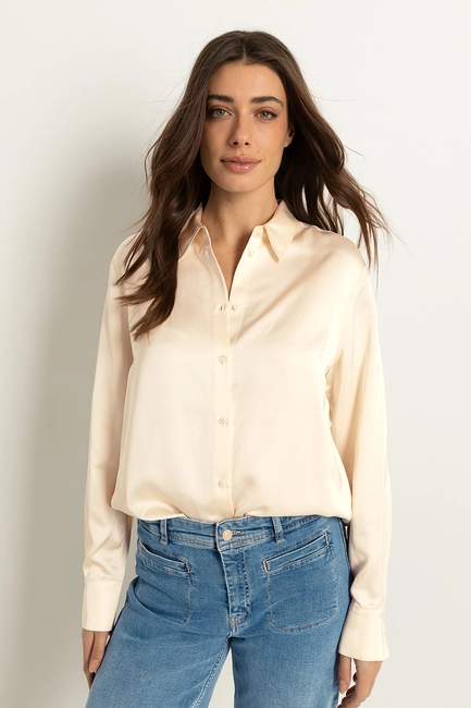 Blouse met klassieke kraag