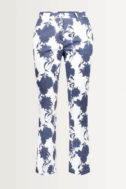 Bootcut broek bloemenprint Zelma1 Gardeur