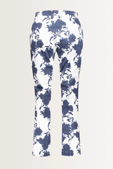 Bootcut broek bloemenprint Zelma1 Gardeur