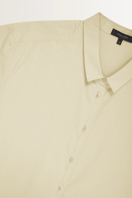 Katoenen blouse korte mouwen