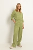 Pantalon subtiele glans