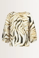 Print blouse met strikdetail