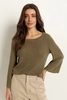 Pullover met uitlopende mouwen